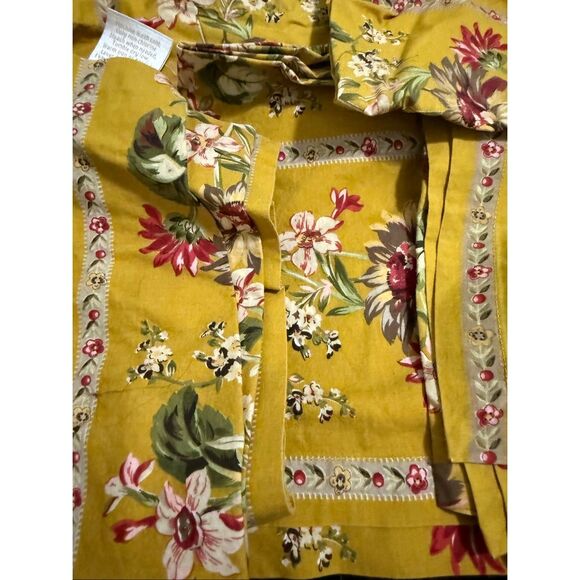 Williams Sonoma Napkins French Provincial Country Saffron Yellow Set of 9 - Picture 3 of 5